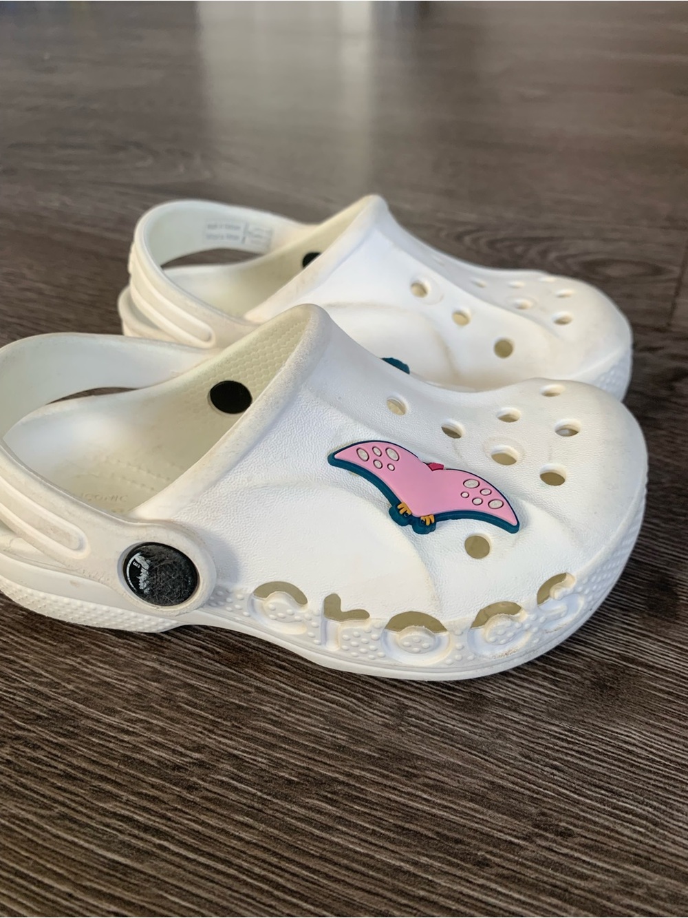 Crocs Kids White Clog Sandals - Classic Slip-On